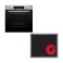 INDEPENDENT OVEN +HOB BUILT IN  HBA514BS3 &amp; PKE645BA2E (71LT / A+ / INOX / ΟΘΟΝΗ / POP / ΥΔΡΟΛΥΣΗ)